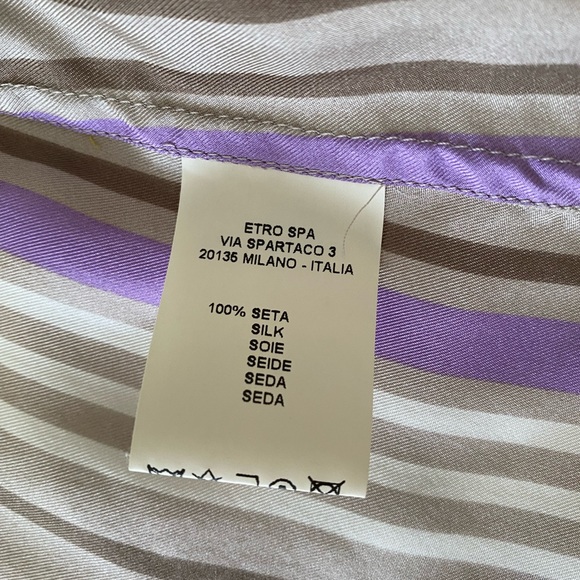 ETRO Silk Blouse Made in Italy - Picture 4 of 5